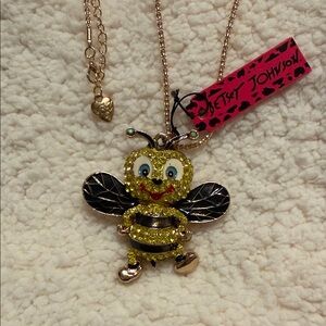 Betsey Johnson Sparkling Bee Necklace